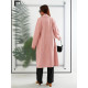 Замшеве Пальто жіноче з підкладкою арт.M100 рожева пудра