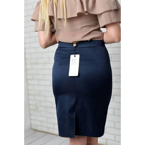 Спідниця олівець, арт 784, колір синій темний