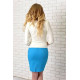Спідниця олівець, арт 784, колір блакитний