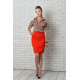 Спідниця олівець, арт 784, колір червоний