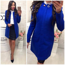 Пальто кашемірове, арт. 739, колір електрик