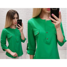 Блуза 829, колір зелений