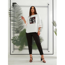 Блуза з накатом, арт. 491, помаранчевий