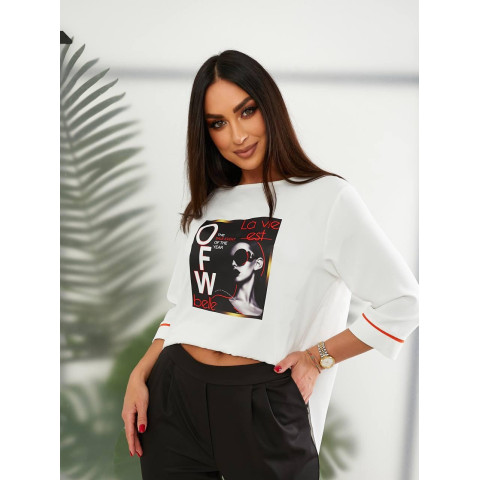 Блуза з накатом, арт. 491, помаранчевий