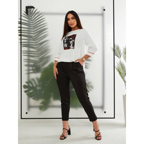 Блуза з накатом, арт. 491, помаранчевий