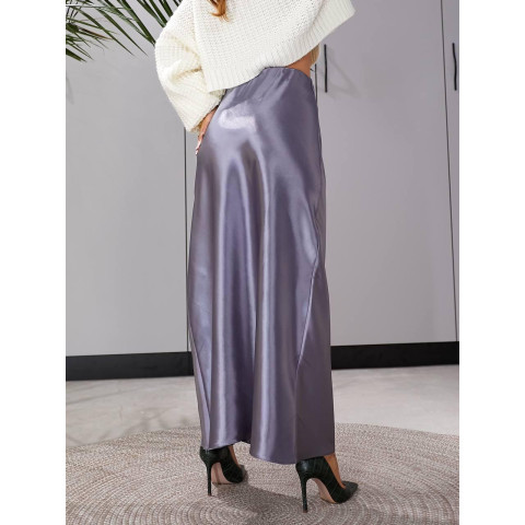 Шовкова спідниця, арт.904, сірий графіт