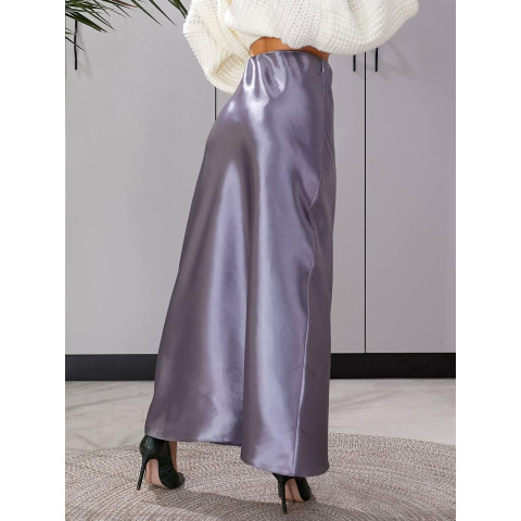 Шовкова спідниця, арт.904, сірий графіт