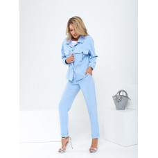 Костюм трійка, арт. 457, колір блакитний