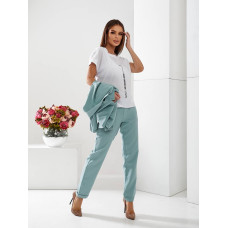 Костюм трійка, арт. 457, колір сірозелений