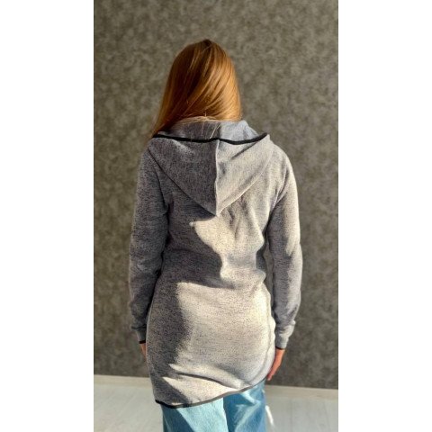 Кардиган на молнії, арт. 757, колір світло сірий