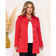 Піджак - кардиган на гудзиках, арт.2000, червоний