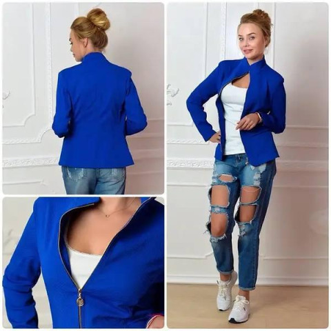 Жакет на блискавці, арт.21, електрик