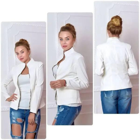 Жакет на блискавці, арт.21, молоко