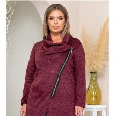 Ассиметричный кардиган, арт. 759/2, колір бордо
