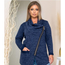 Ассиметричный кардиган, арт. 759/2, колір синій