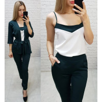 Костюм трійка, арт.165, колір бутилка