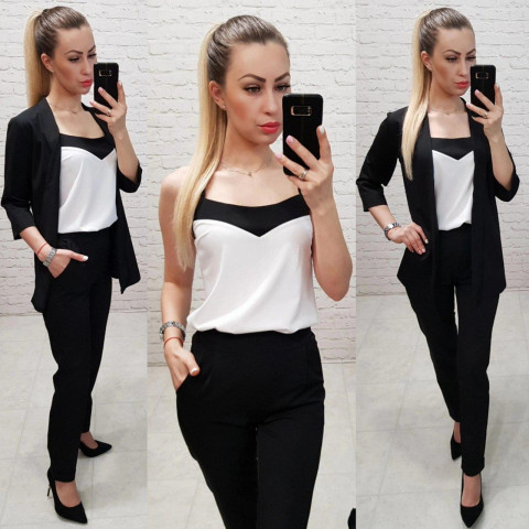 Костюм трійка, арт.165, колір чорний