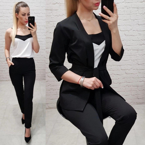 Костюм трійка, арт.165, колір чорний