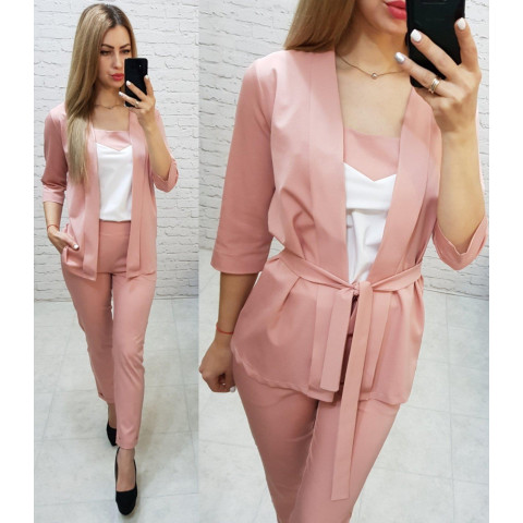 Костюм трійка, арт.165, колір персик
