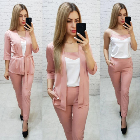 Костюм трійка, арт.165, колір персик