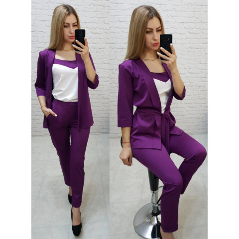 Костюм трійка, арт.165, колір фіолет