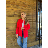 Жакет - кардиган, арт.24, червоний