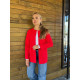 Жакет - кардиган, арт.24, червоний