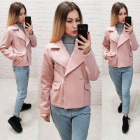 Пальто коротке, арт.826, пудра