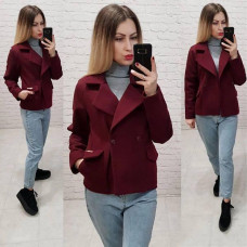 Пальто коротке, арт.826, бордо