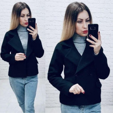 Пальто коротке, арт.826, синій