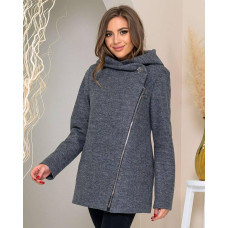 Полупальто, арт.156, темно сірий
