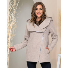 Полупальто, арт.156, сіро бежевий