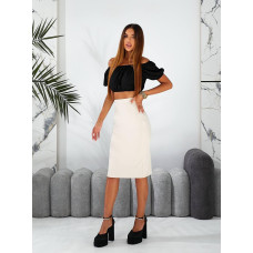 Спідниця олівець - висока посадка, арт. 892, беж
