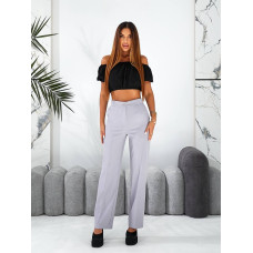 Прямі класичні брюки, арт.890, сірий