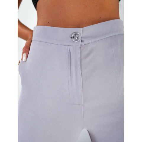 Прямі класичні брюки, арт.890, сірий