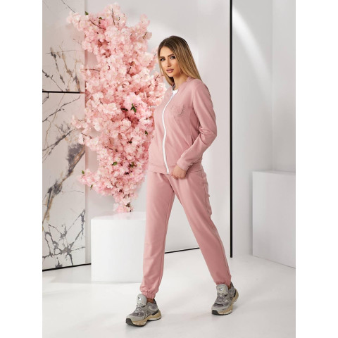 Костюм трійка, арт.471, пудра