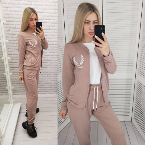 Костюм трійка, арт.471, кава