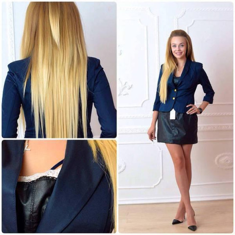 Жакет класичний, арт. 02, темно синій