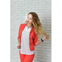 Жакет класичний, арт. 02, корал