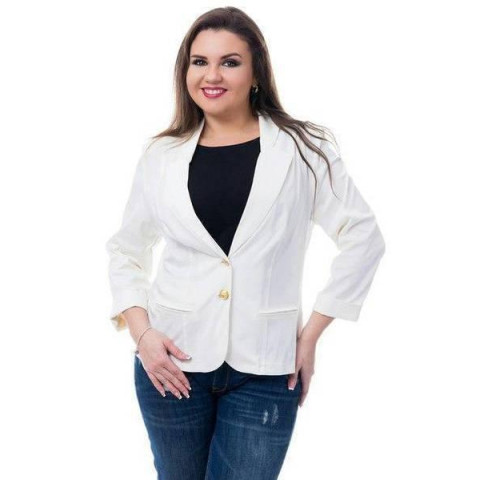 Жакет класичний, арт. 02, білий