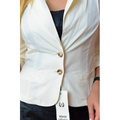 Жакет класичний, арт. 02, білий