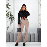 Прямі класичні брюки, арт.890 мокко