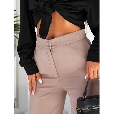 Прямі класичні брюки, арт.890 мокко