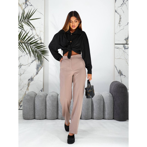 Прямі класичні брюки, арт.890 мокко