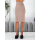 Спідниця олівець - висока посадка, арт. 892, мокко