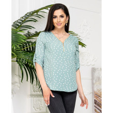 Блуза 158, горох шалфей