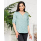 Блуза 158, горох шалфей