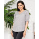 Блуза 158, горох серый