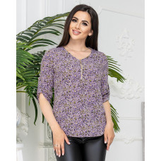 Блуза 158, цветок фиолет