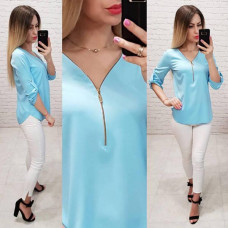 Блуза 158, блакитний